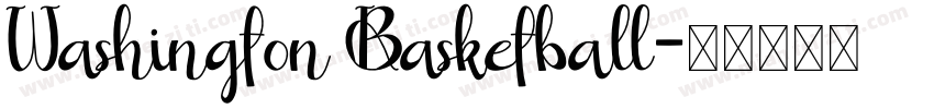 Washington Basketball字体转换